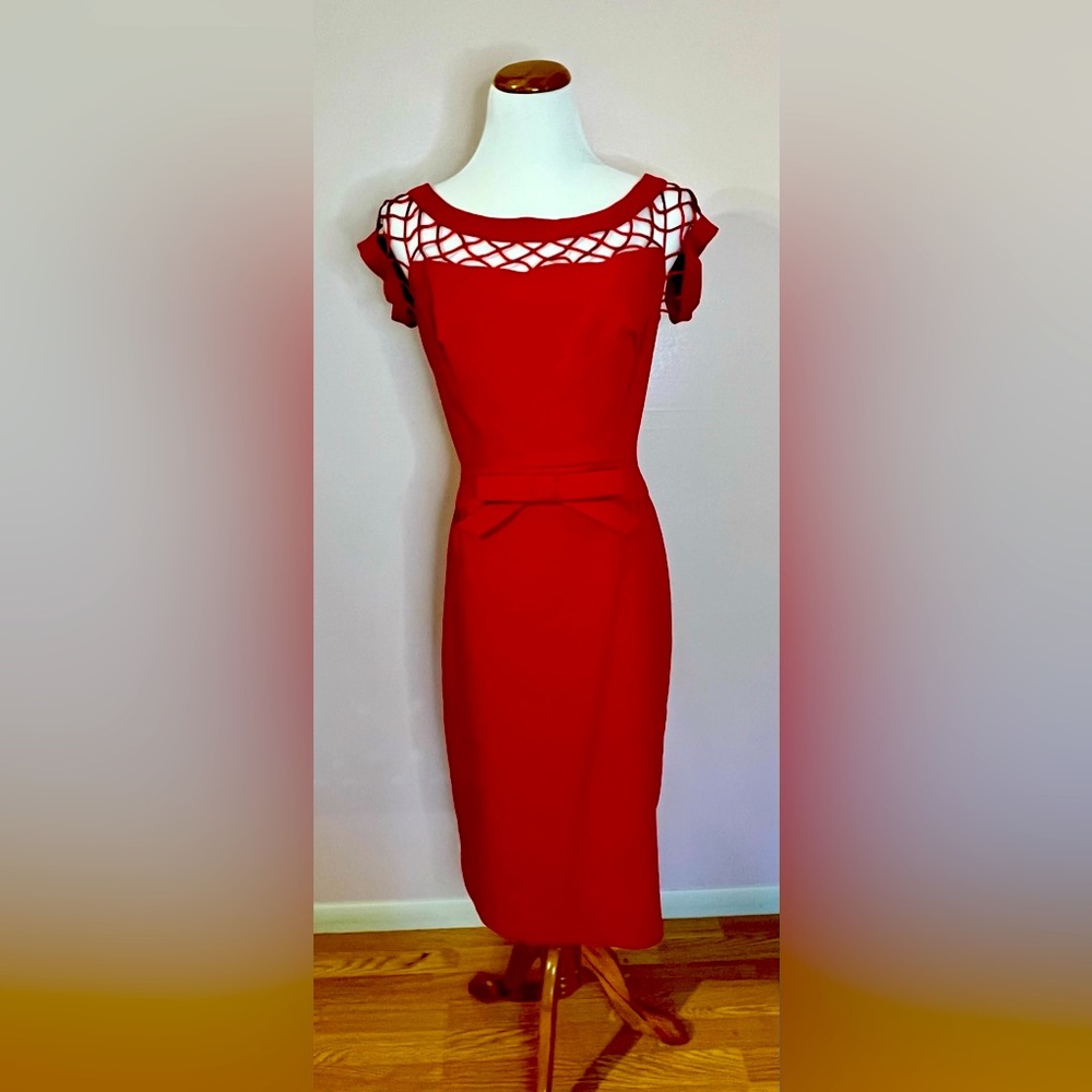 Red Tatyana Alika pencil dress
